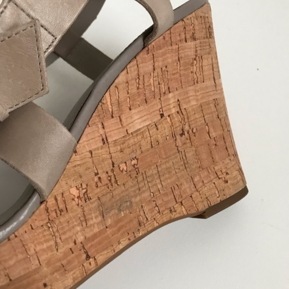 Franco Sarto Tan Shania Wedge Sandals Size 8.5 - Picture 6 of 7